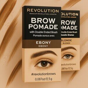 Revolution Brow Pomade Blonde 2.5g | Long-Wear Waterproof Eyebrow Gel New In Box